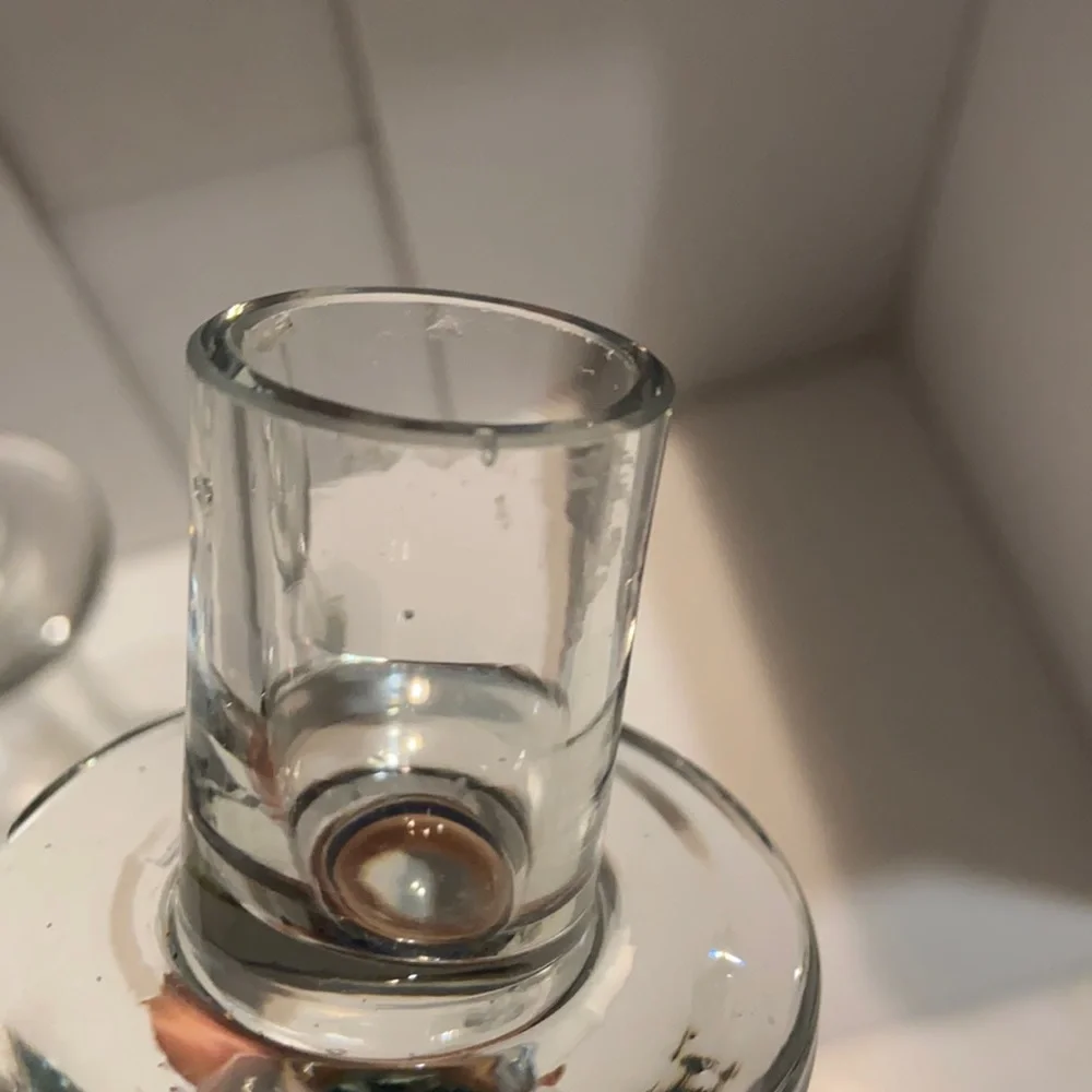 Pier 1 Imports Handblown Taper Glass Candle Holders